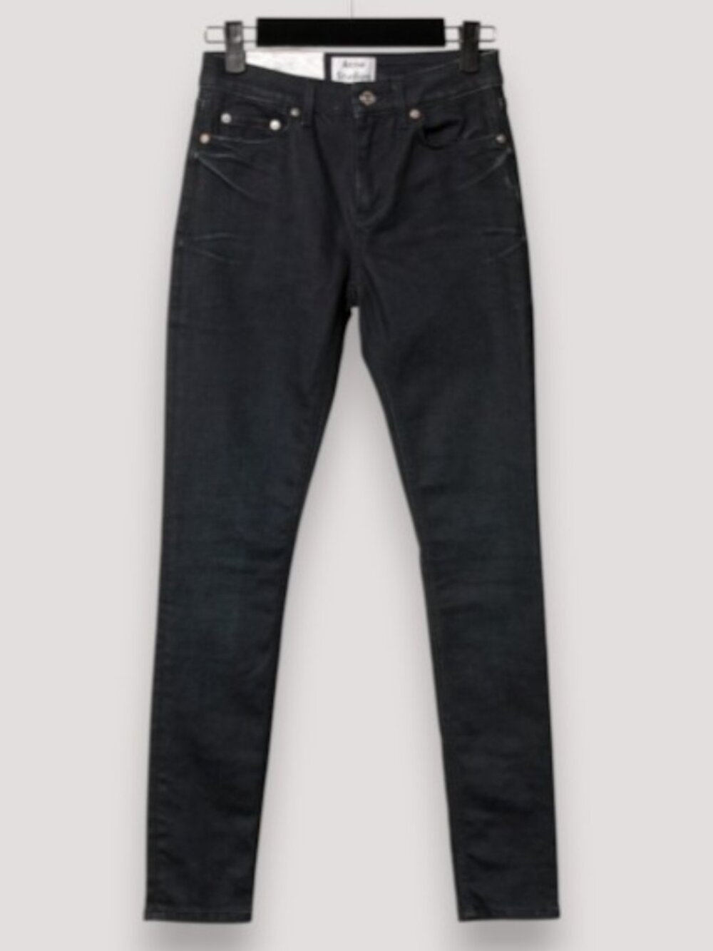 Acne Studios Night 5 Pocket skinny jeans washed black women's size 25/34 NWT